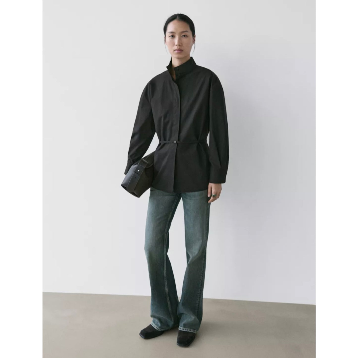 Massimo Dutti High Neck Shirt