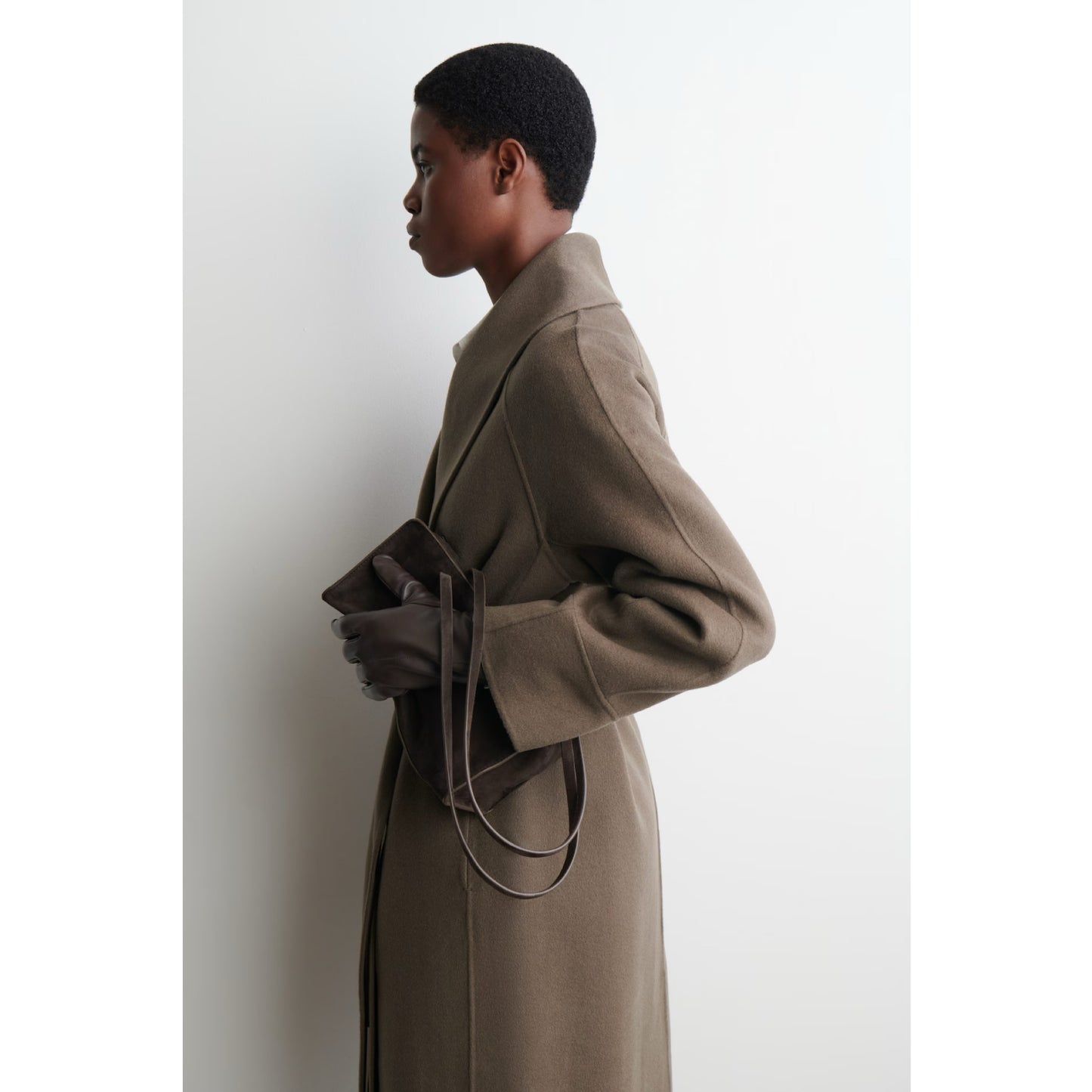 COS Cashmere Lined Leather Gloves