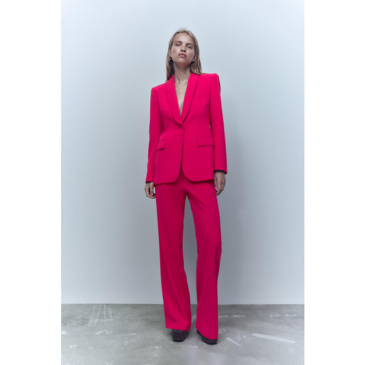 Zara Fuscia Flowy Pants