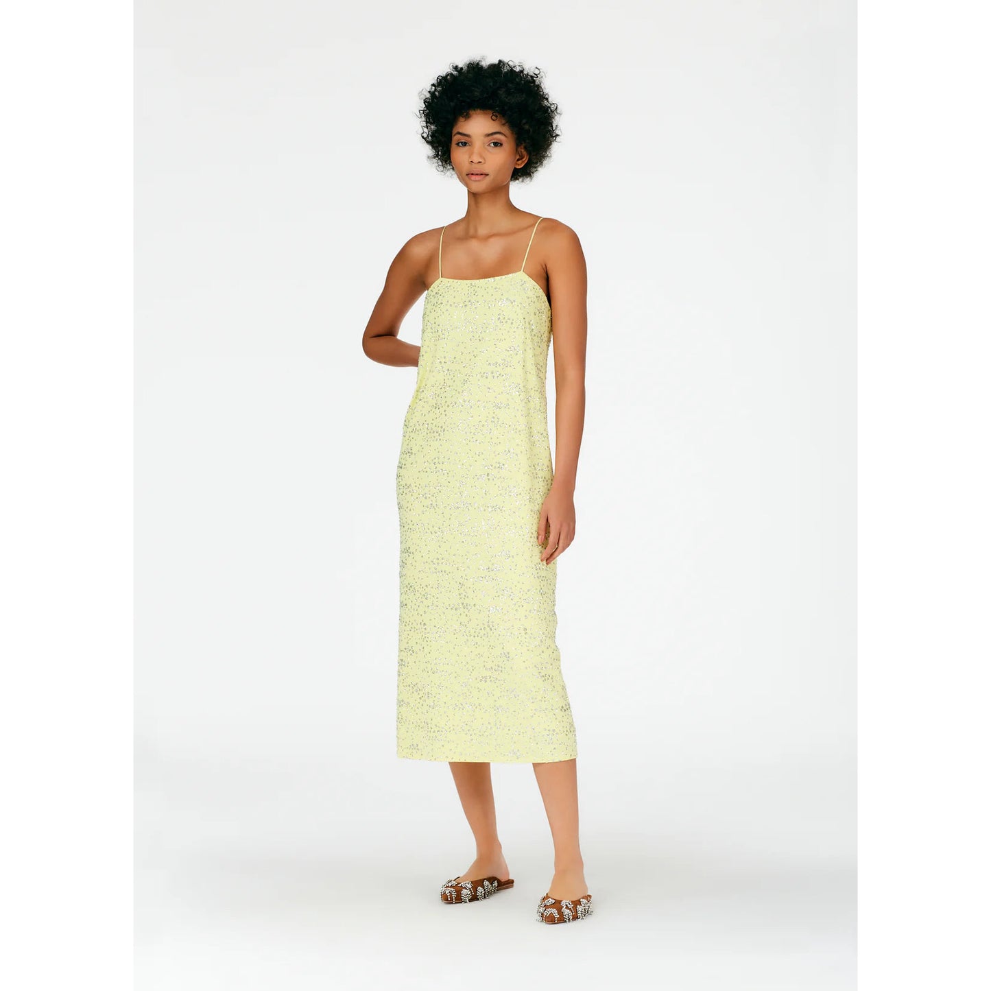 Tibi Scintilla Slip Dress