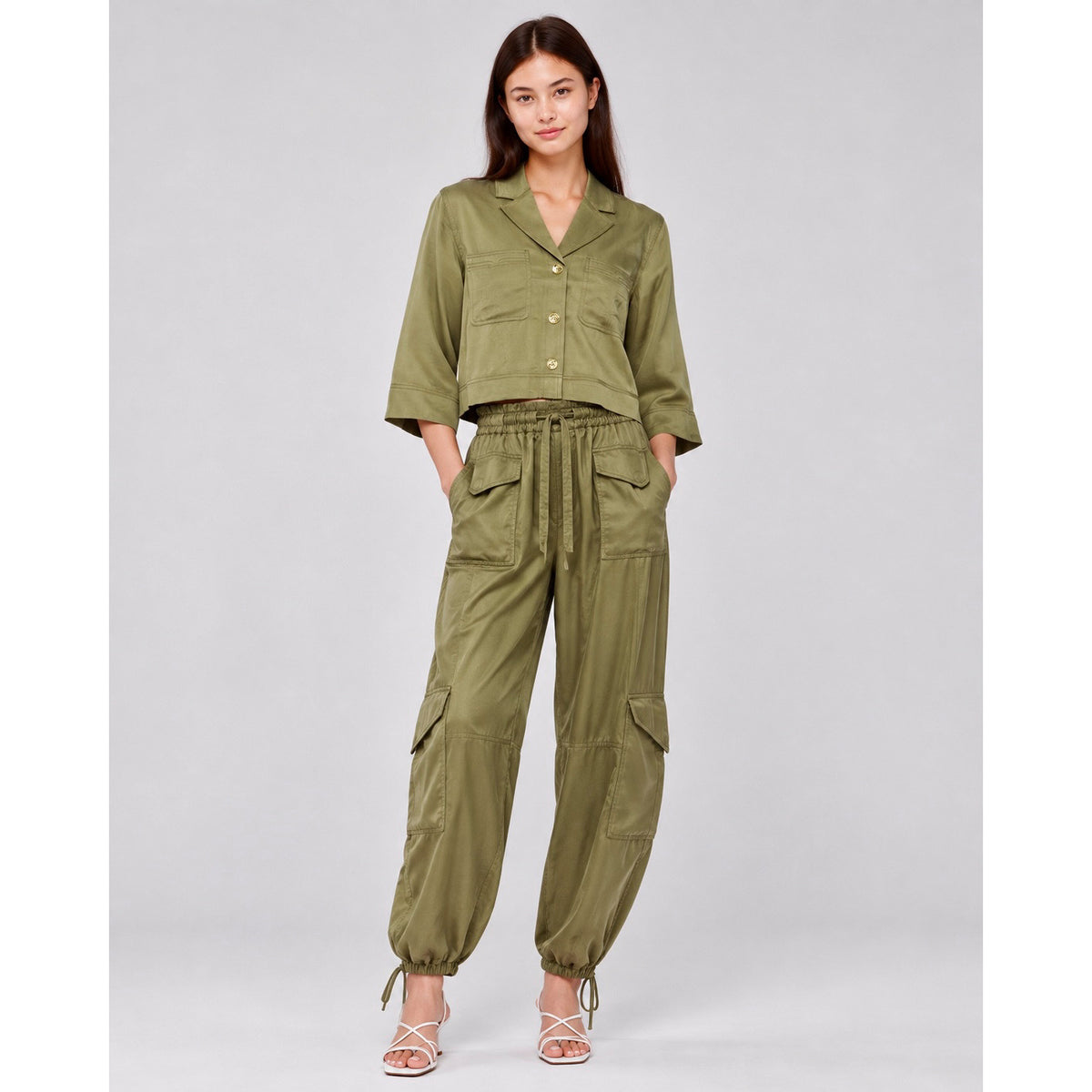 Ganni Washed Satin Set
