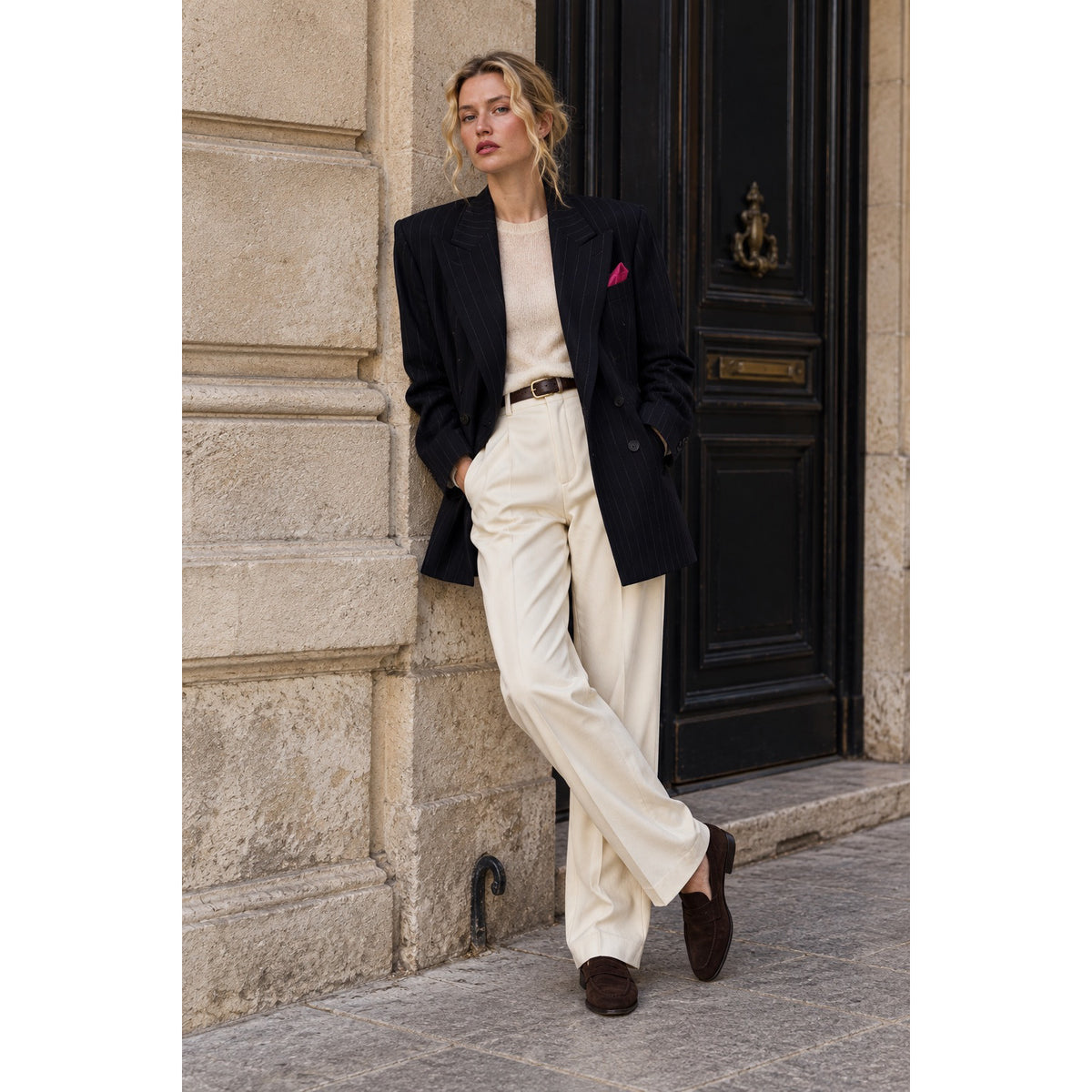 Sandro Pinstripe Blazer