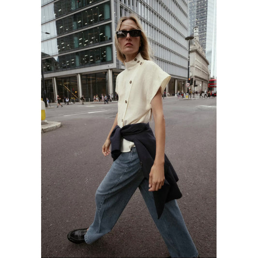 Zara Contrast Top