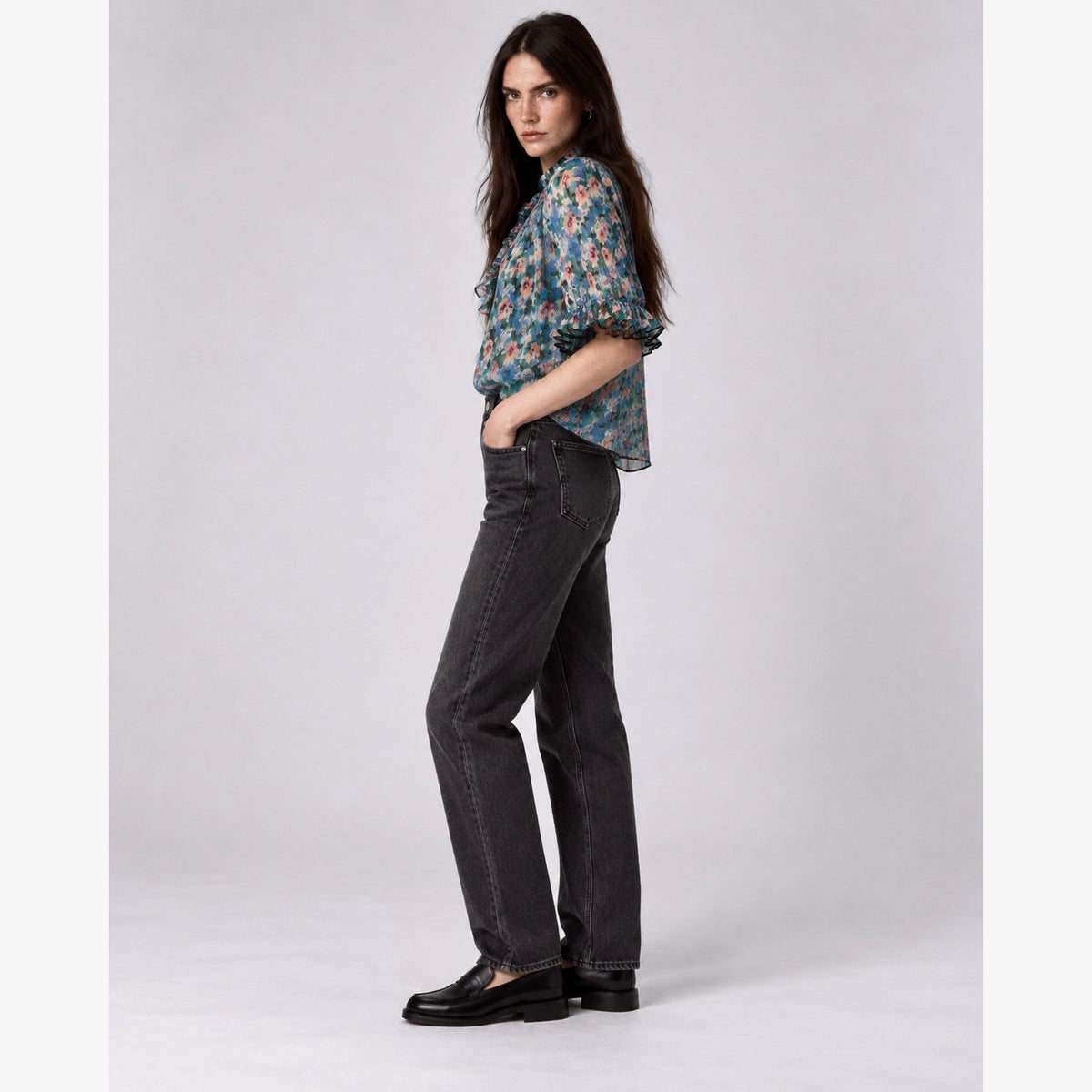 Ganni Floral Blouse