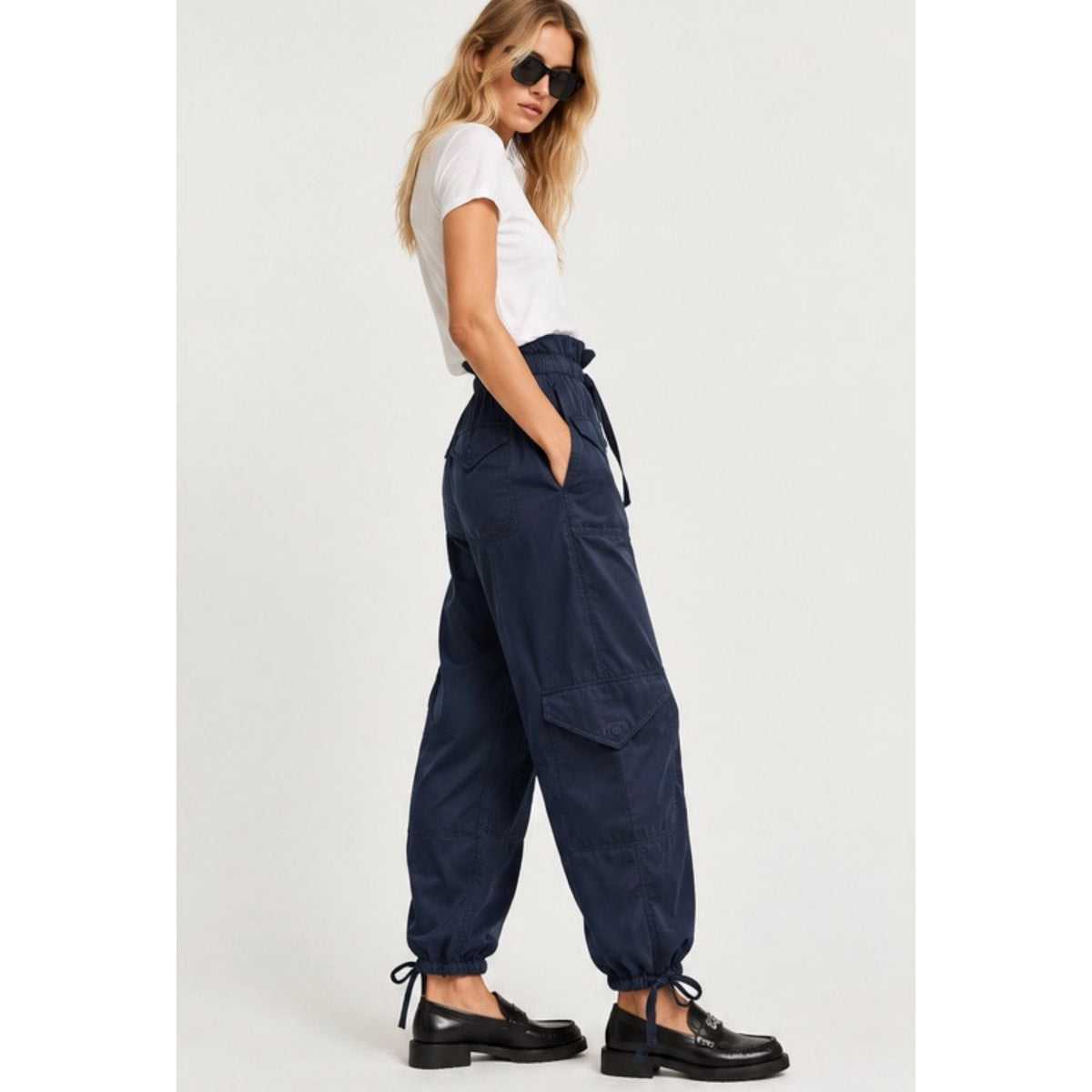 Ganni Satin Cargo Pants
