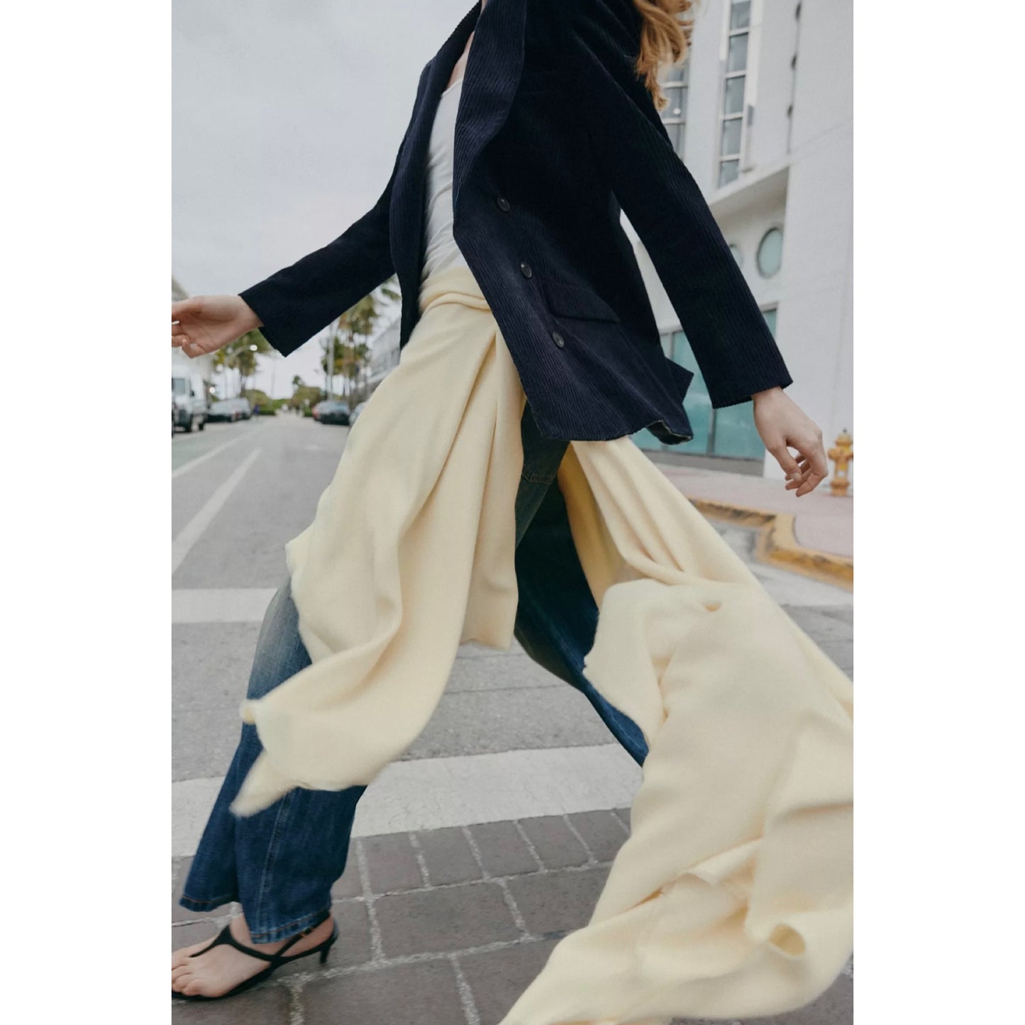 Zara Butter Yellow Scarf