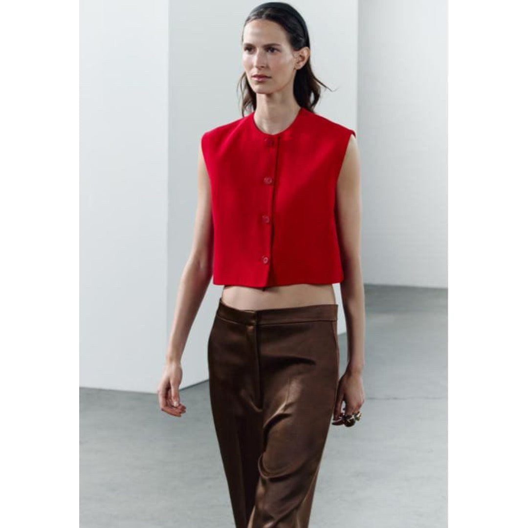 Zara Buttoned Vest Top
