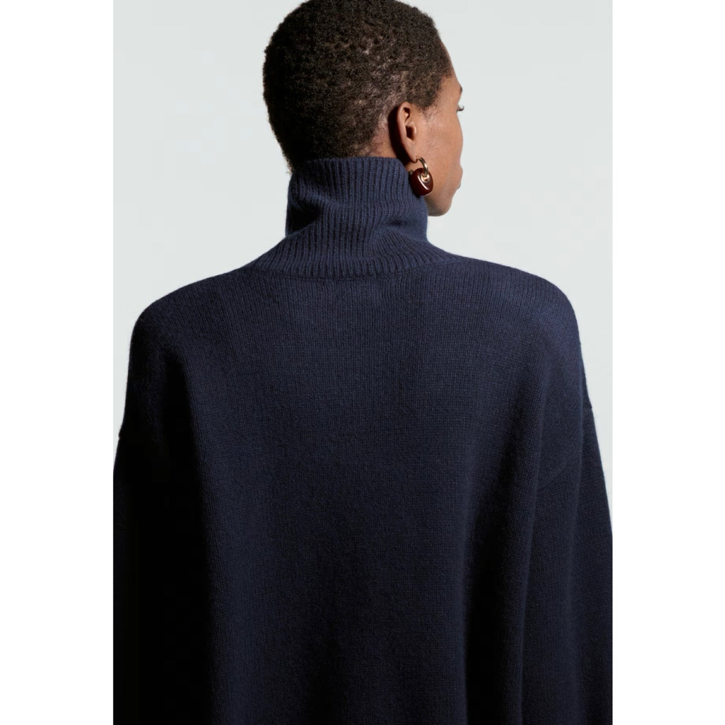 H&M Navy Cashmere Turtleneck