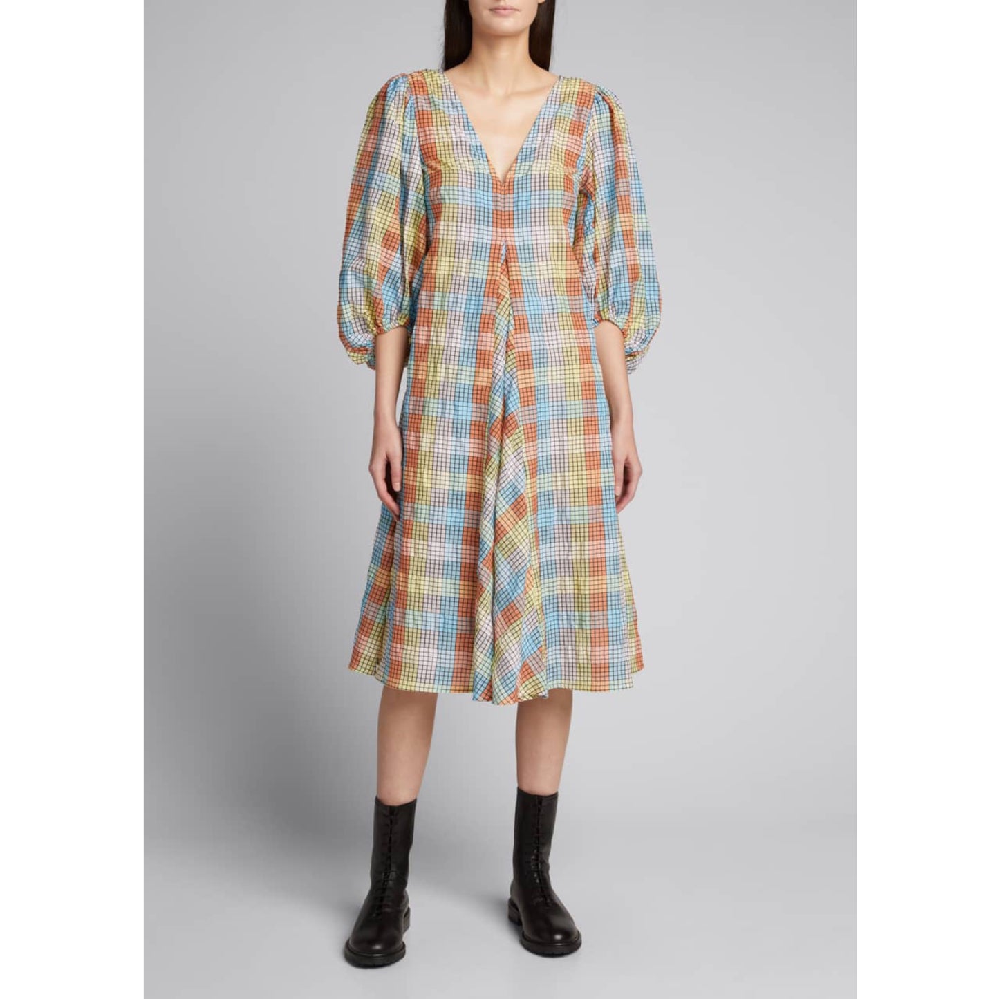 Ganni Seersucker Dress