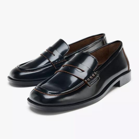 Zara Leather Loafers