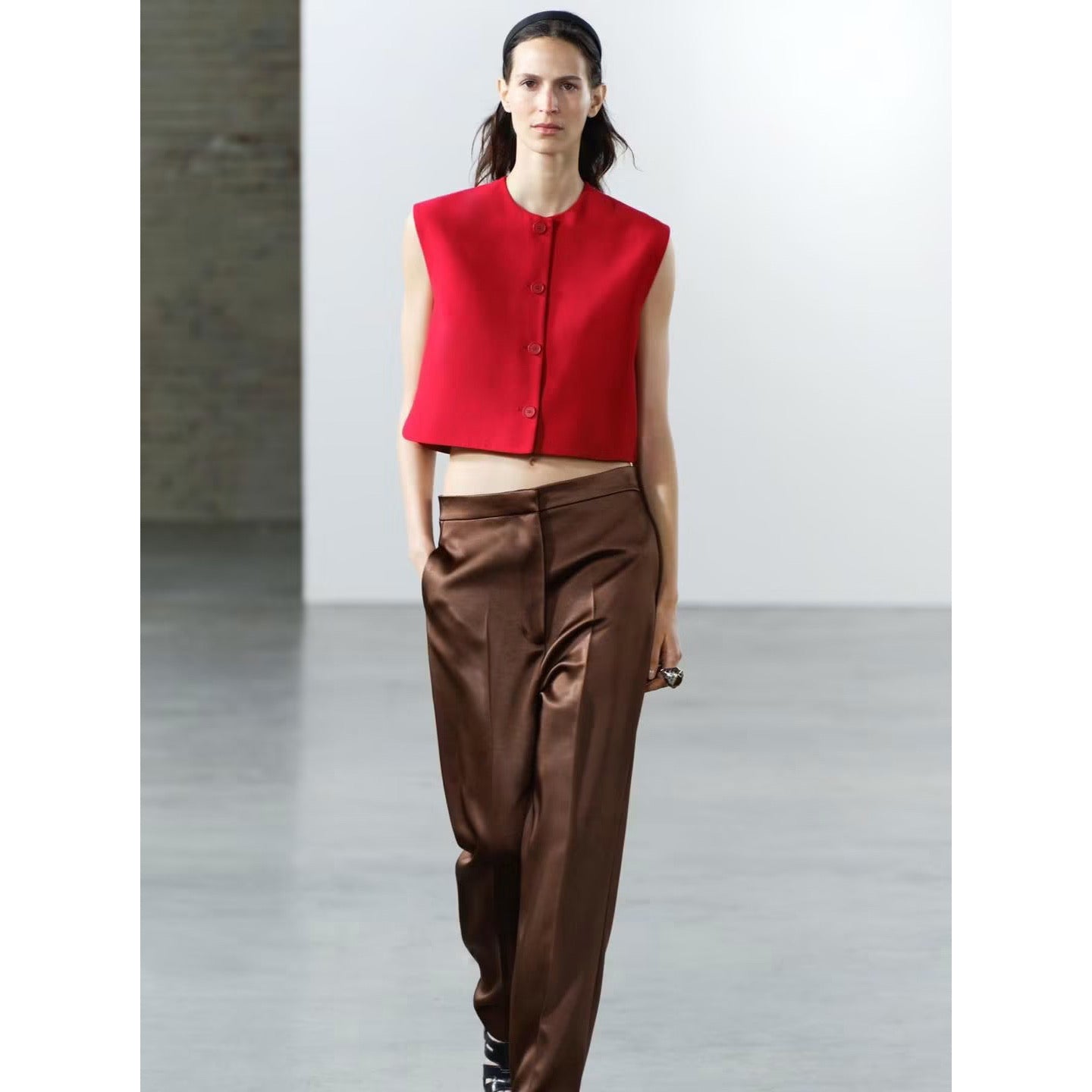 Zara Buttoned Vest Top