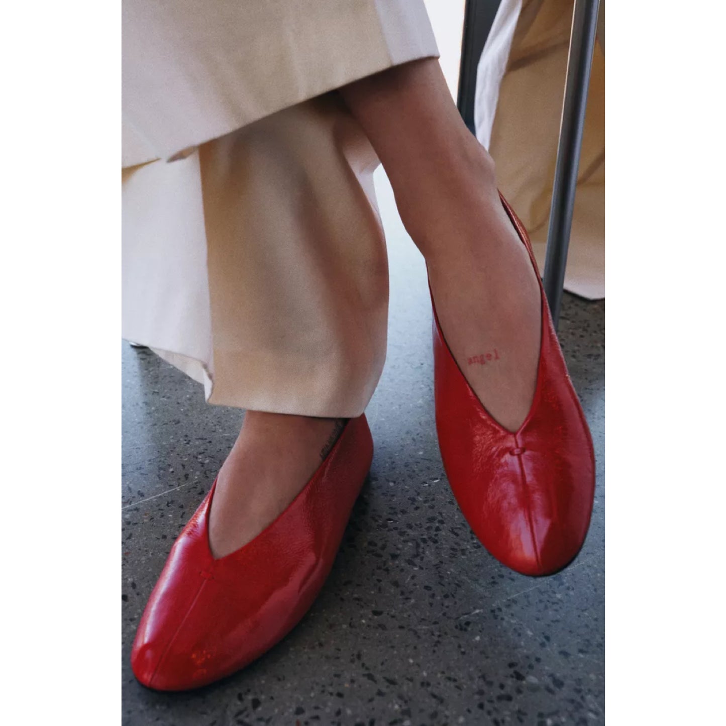 Zara Leather Ballet Flats