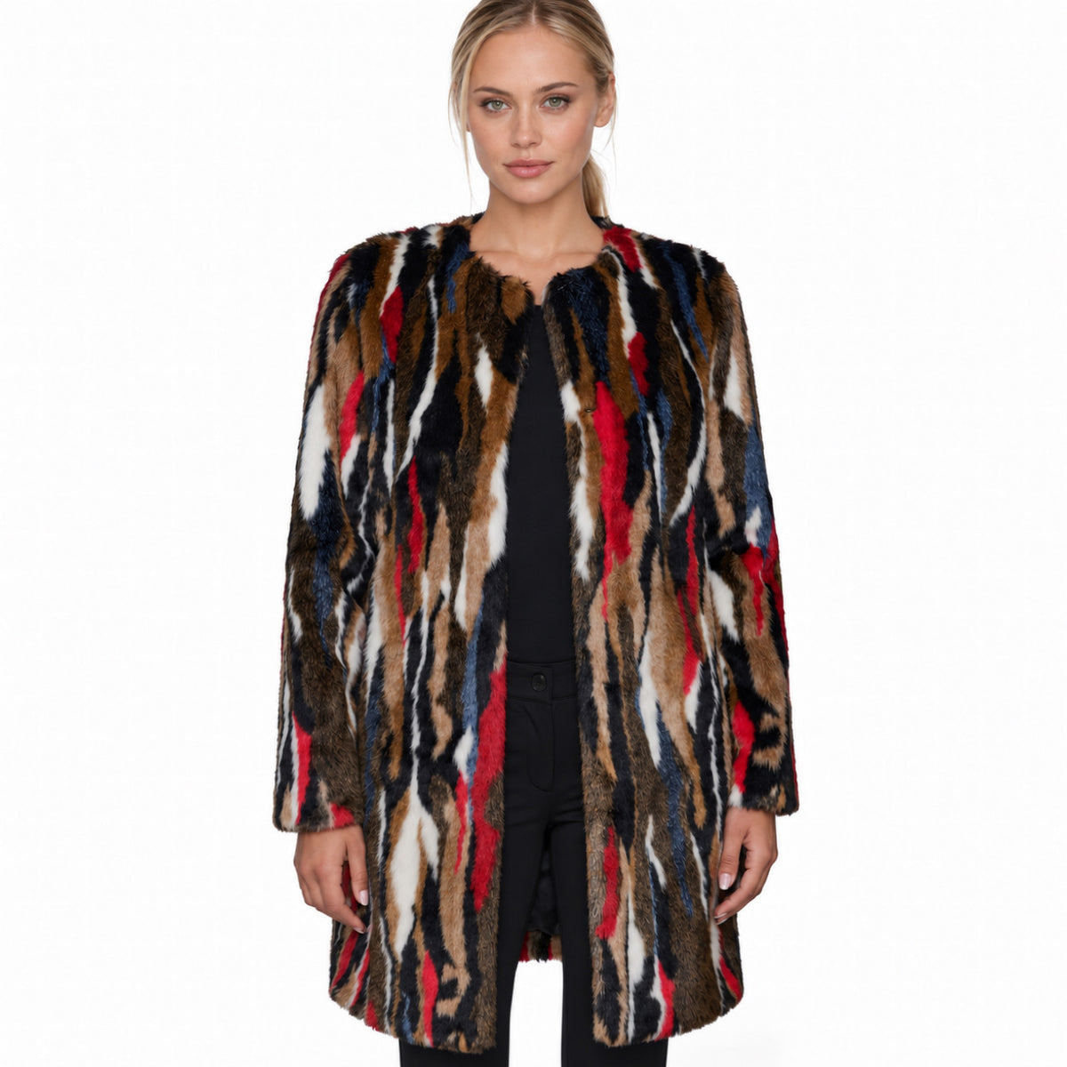 Karl Lagerfeld Faux Fur Jacket