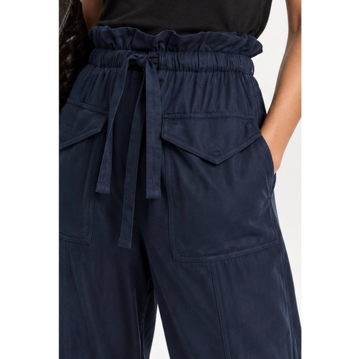 Ganni Satin Cargo Pants