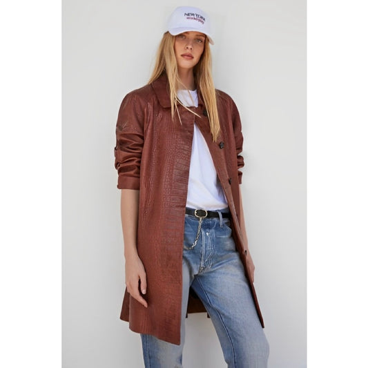 Frame Leather Coat