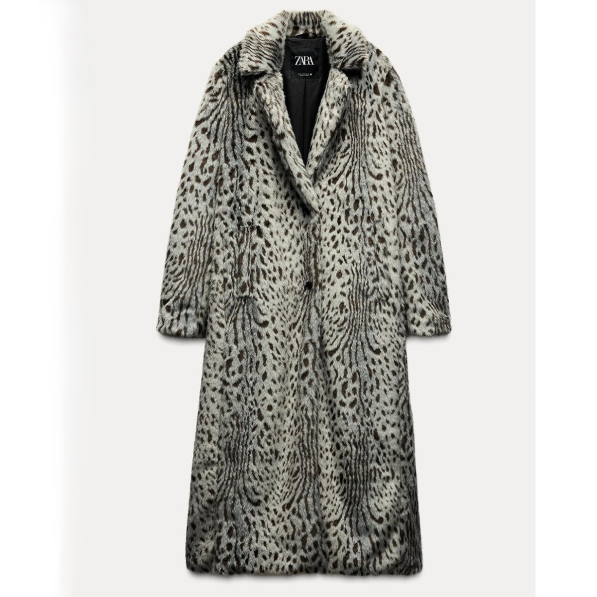 Zara Leopard Faux Fur Coat