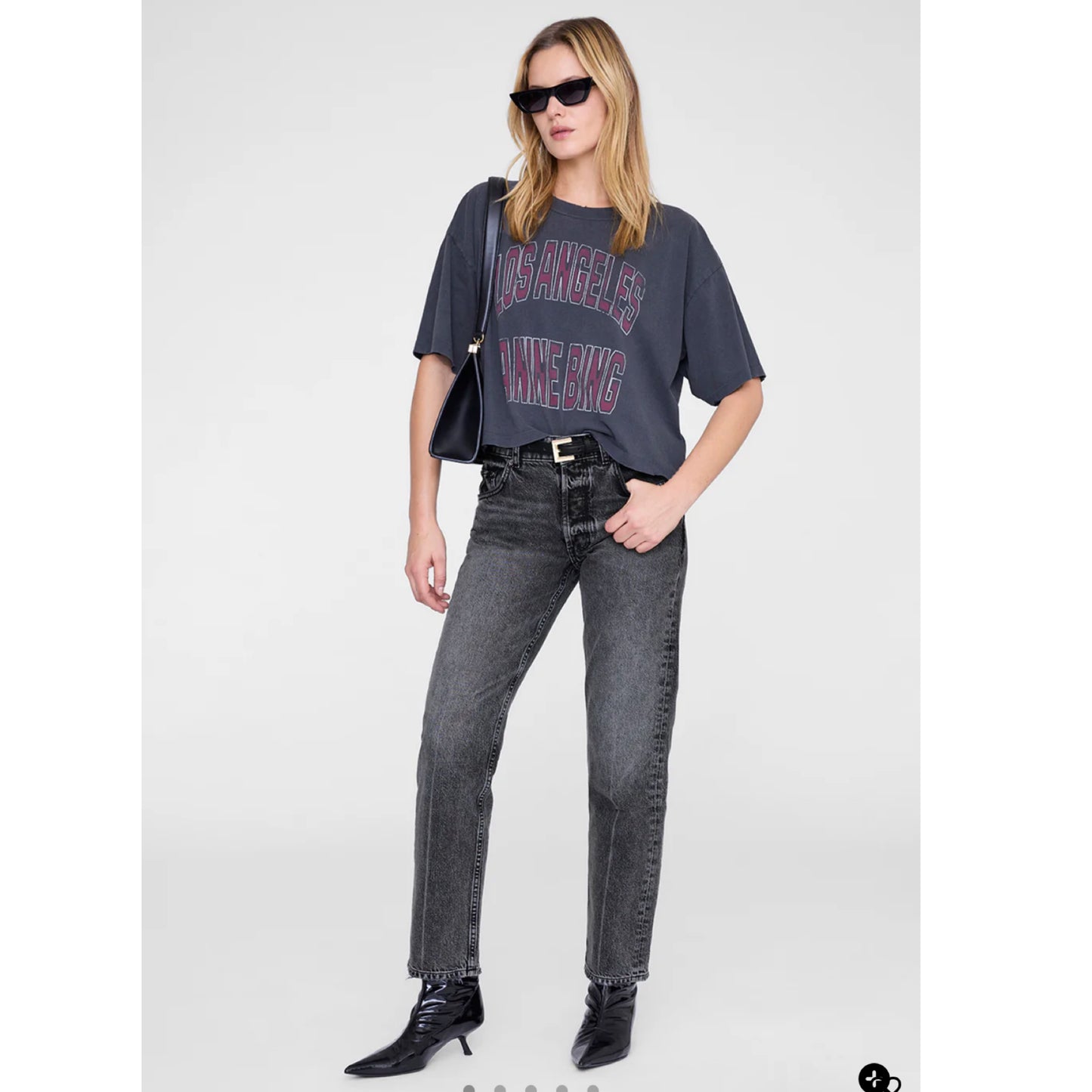 Anine Bing Cropped Tee