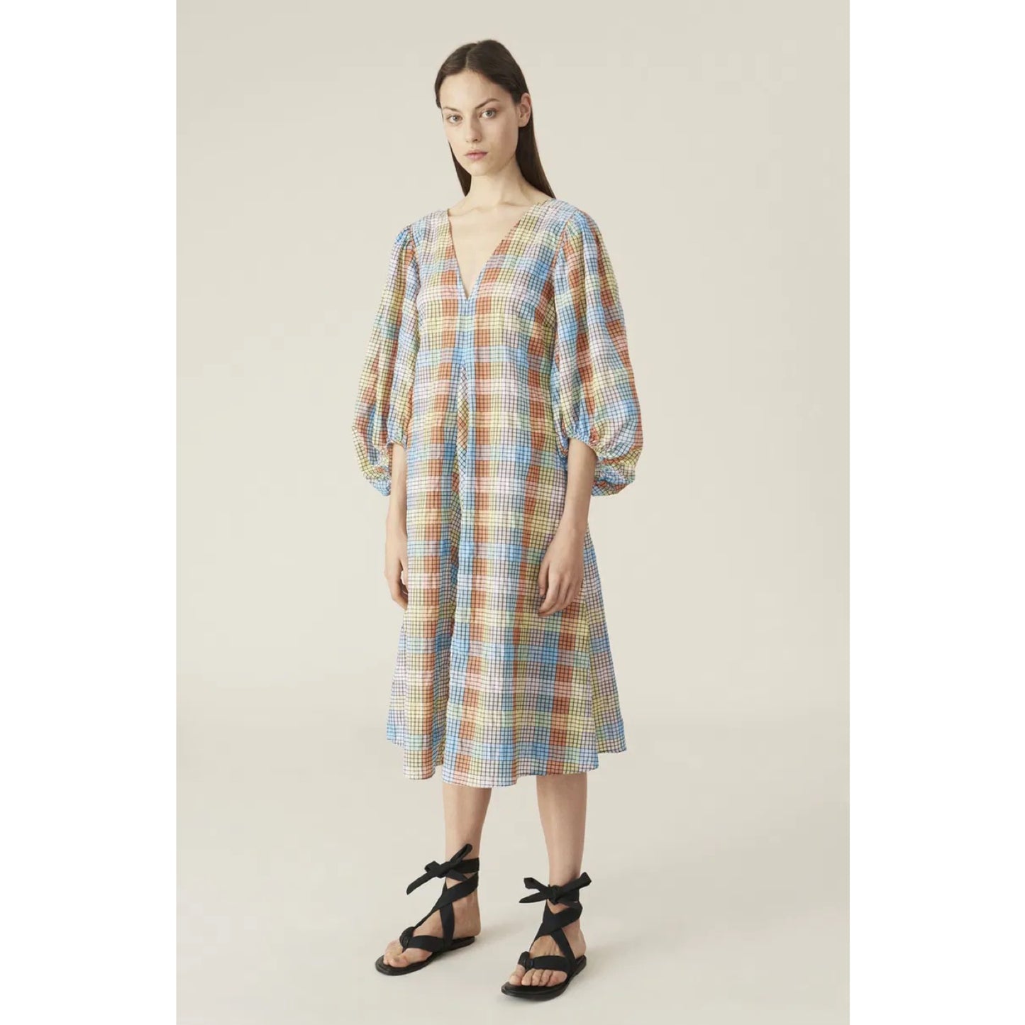 Ganni Seersucker Dress