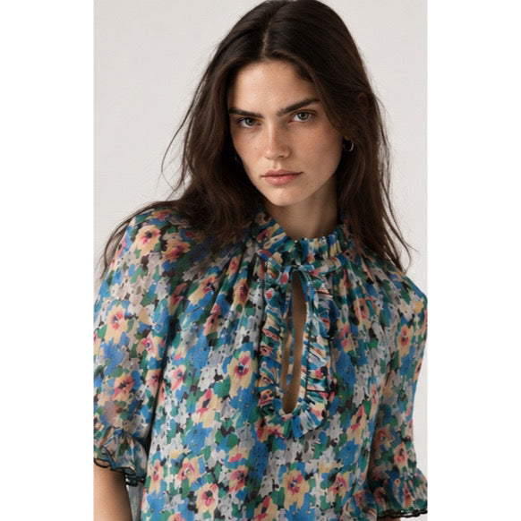 Ganni Floral Blouse