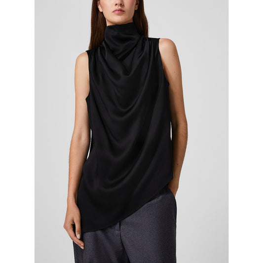RÓHE Draped Collar Blouse