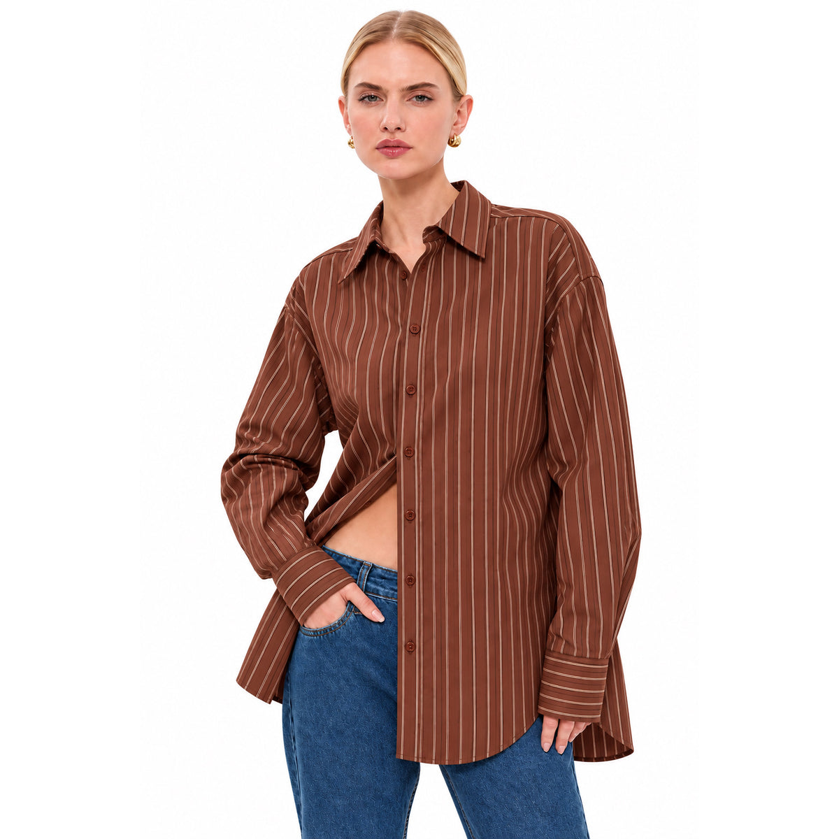 Kule Striped Button Down