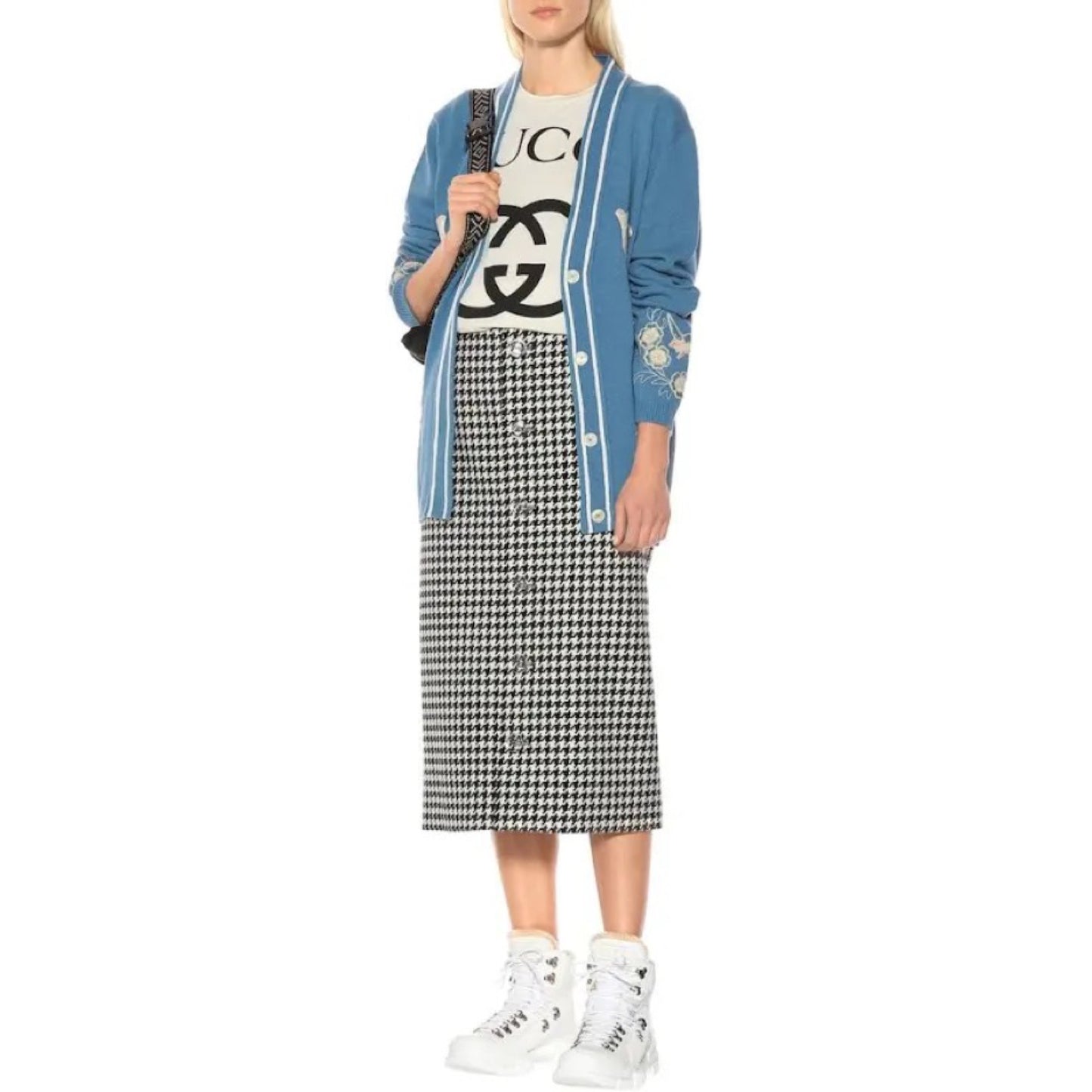 Gucci Leather and Shearling Boot