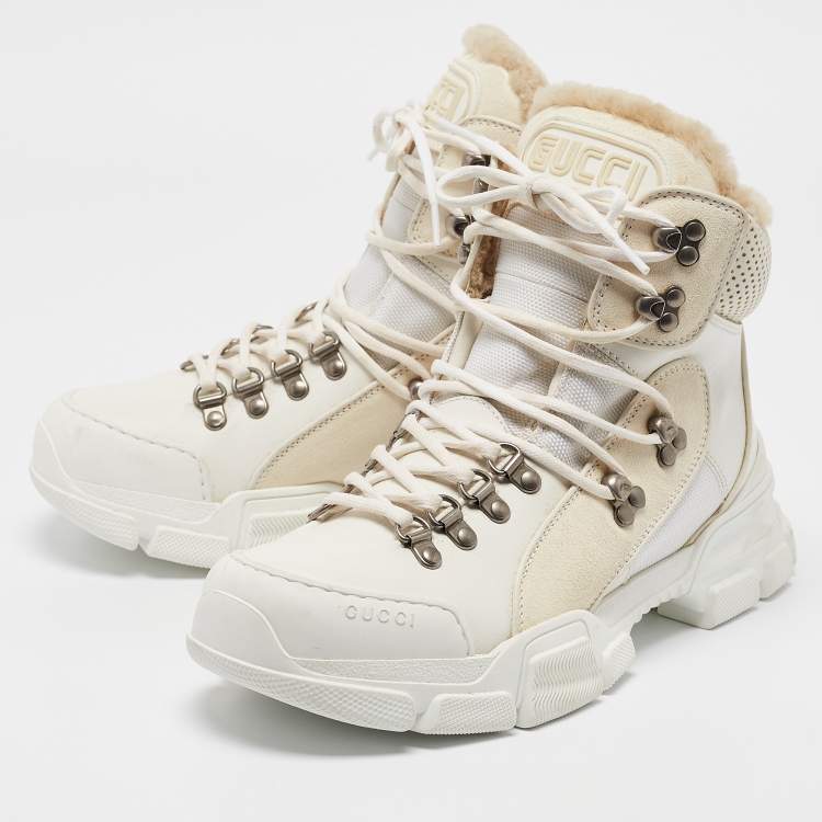 Gucci Leather and Shearling Boot