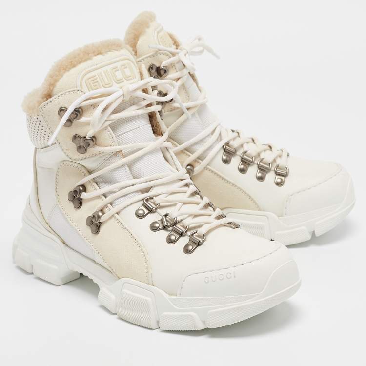 Gucci Leather and Shearling Boot