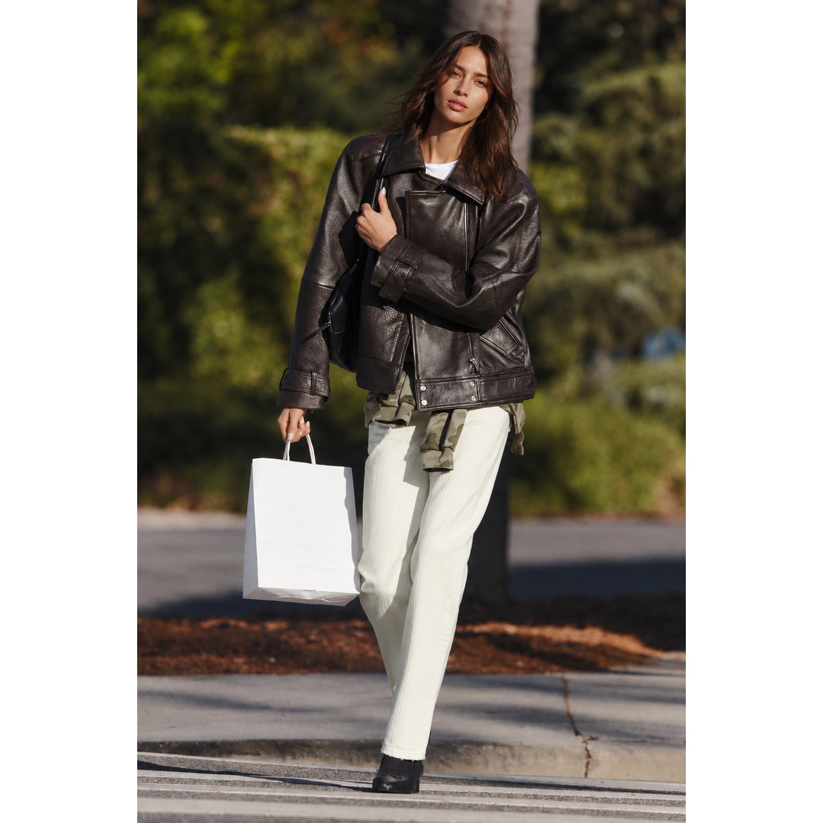 Zara 100% Leather Jacket