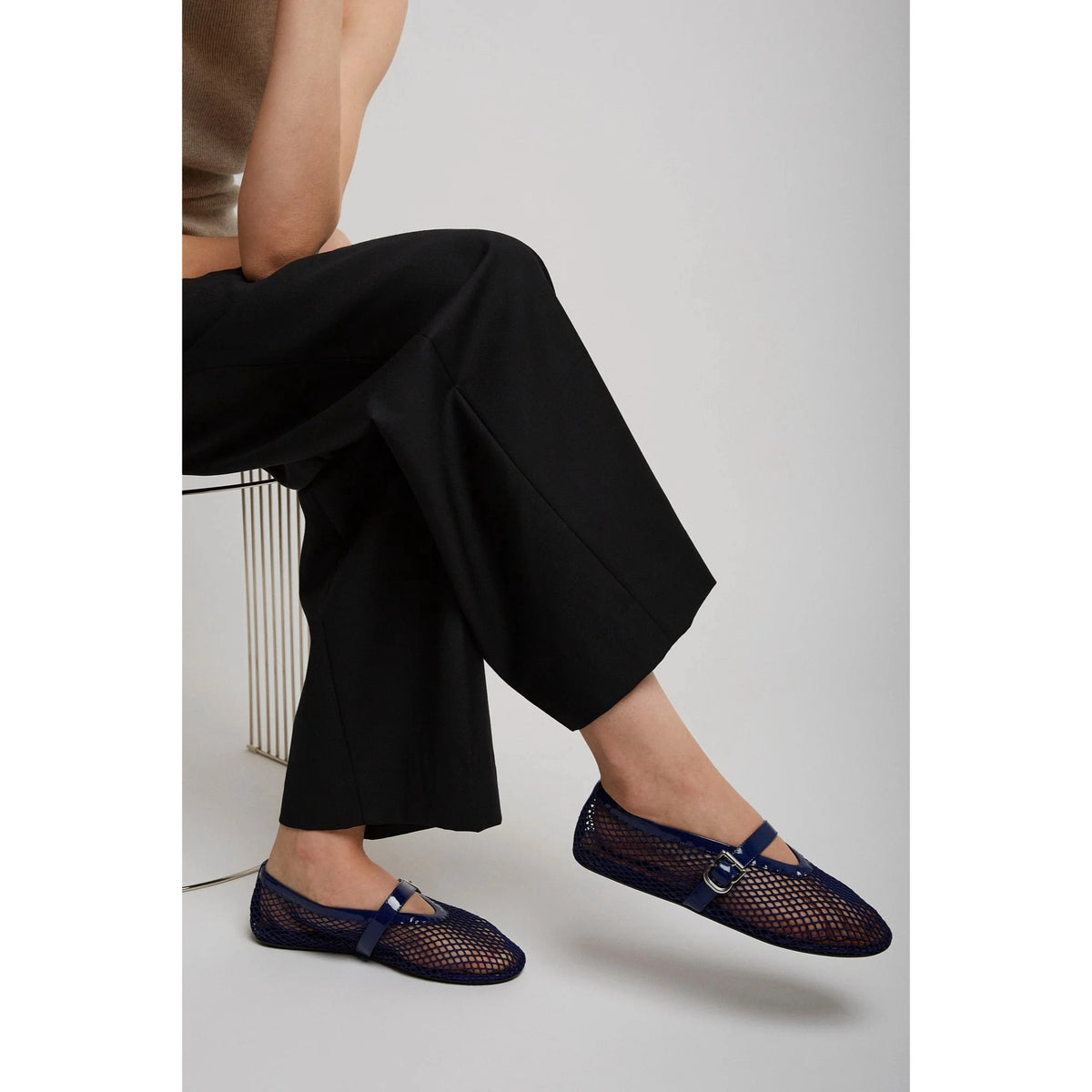 Alaia Fishnet Flats in Fishnet