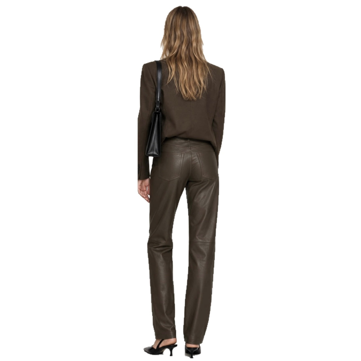 Toteme Brown Leather Pants