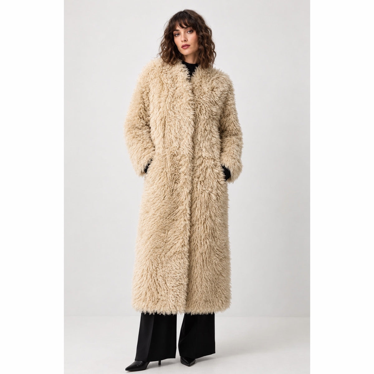 Stand Studio Faux Fur Coat