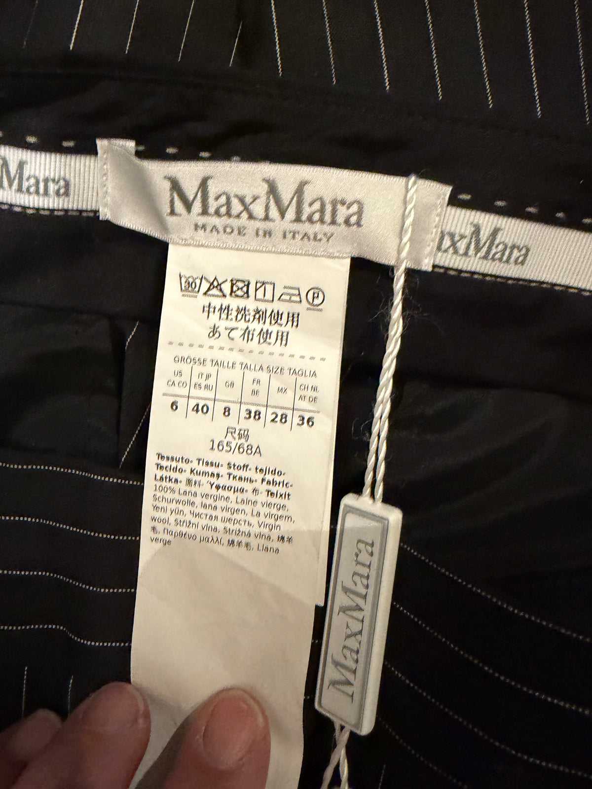 Max Mara Pinstripe Pants