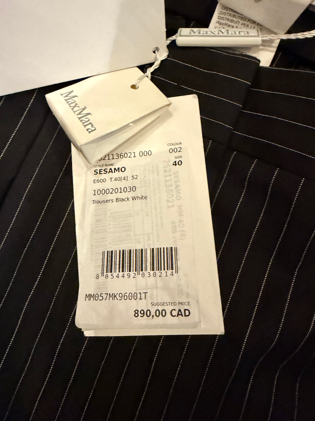 Max Mara Pinstripe Pants