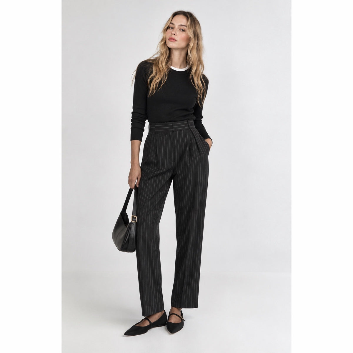 Max Mara Pinstripe Pants