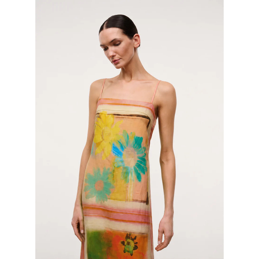 STAUD Linen Dress
