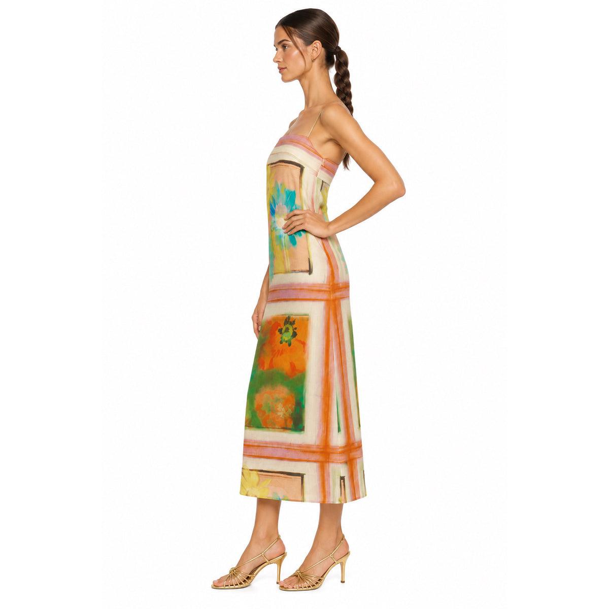 STAUD Linen Dress