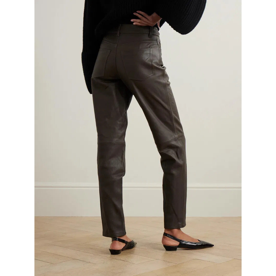 Toteme Brown Leather Pants