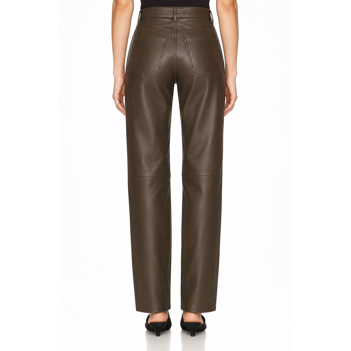 Toteme Brown Leather Pants