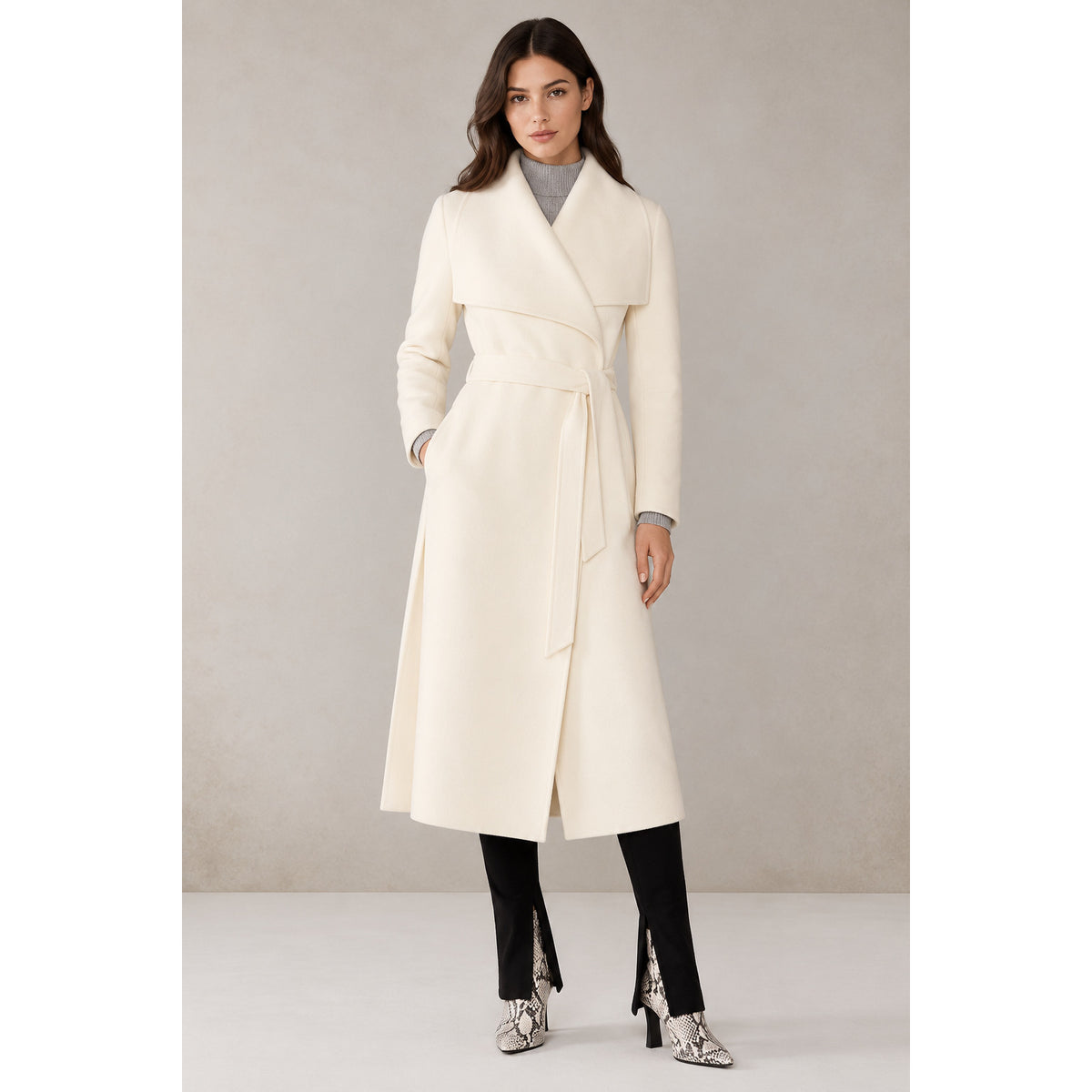 Soia & Kyo Wool Wrap Coat