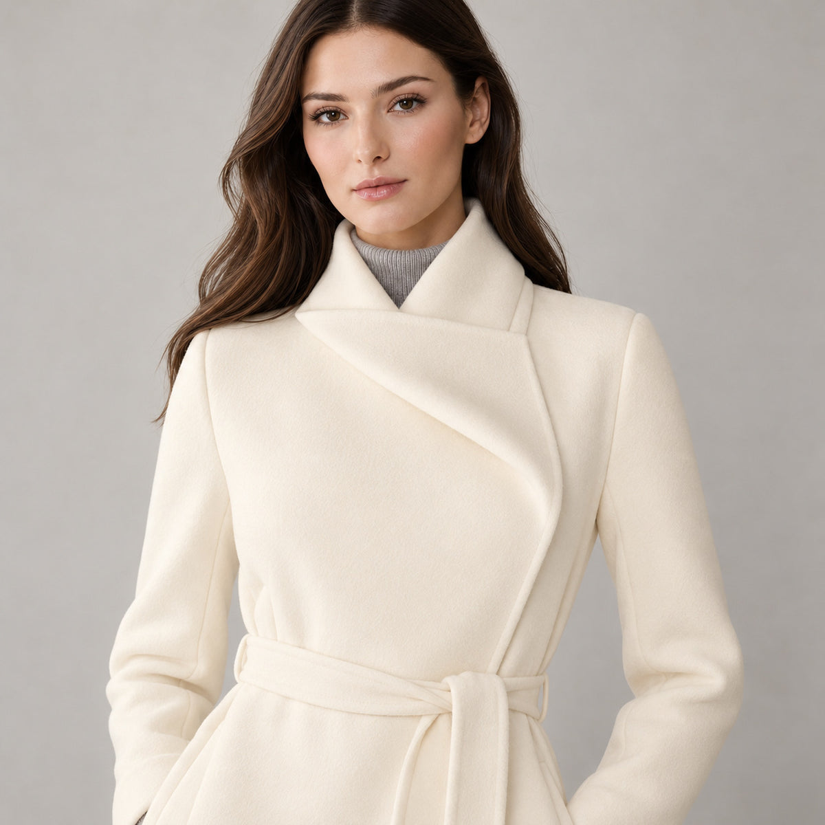 Soia & Kyo Wool Wrap Coat