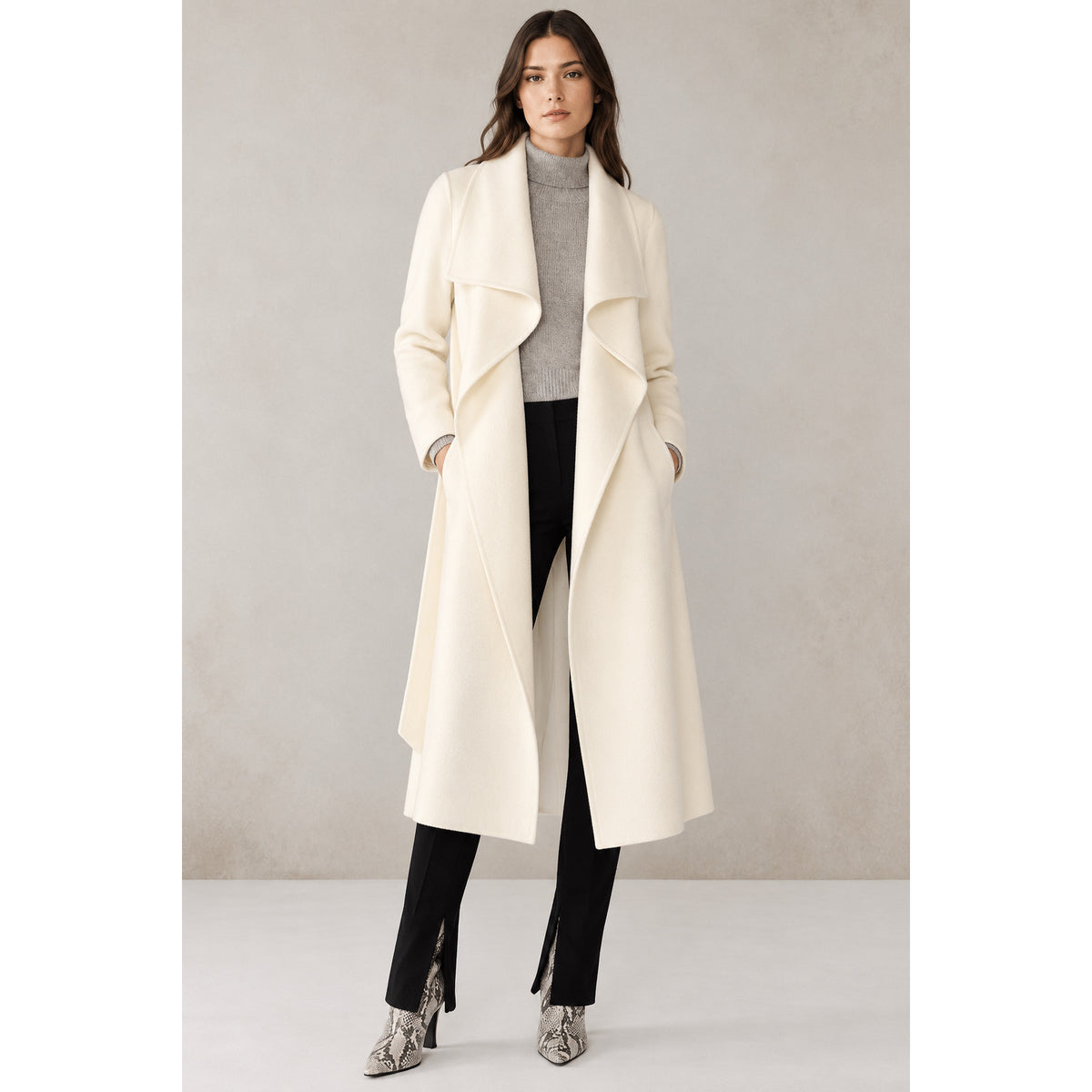 Soia & Kyo Wool Wrap Coat