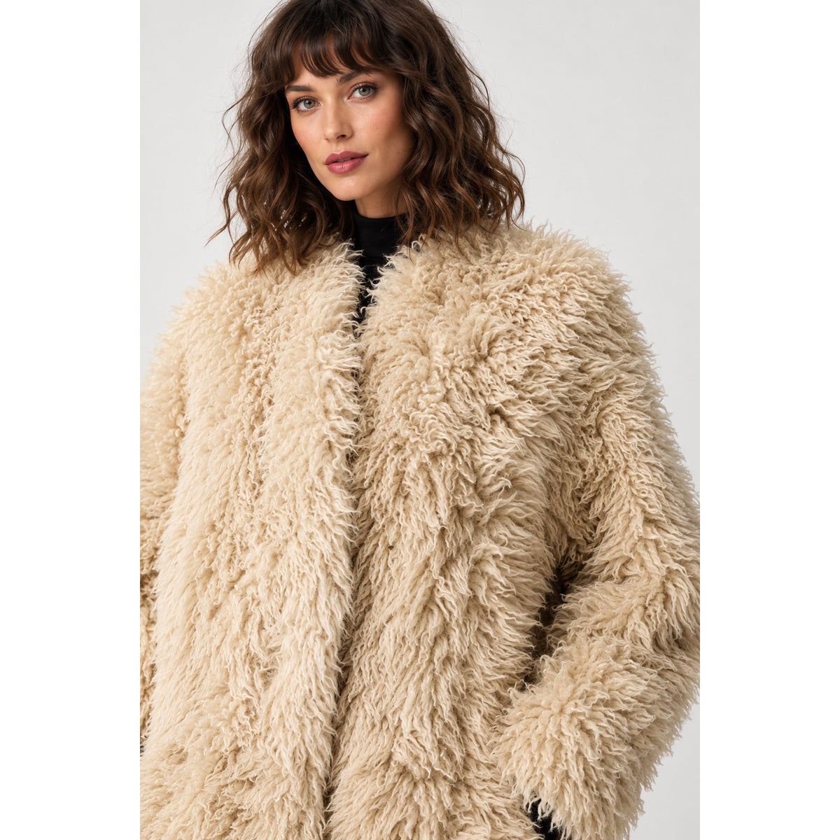 Stand Studio Faux Fur Coat