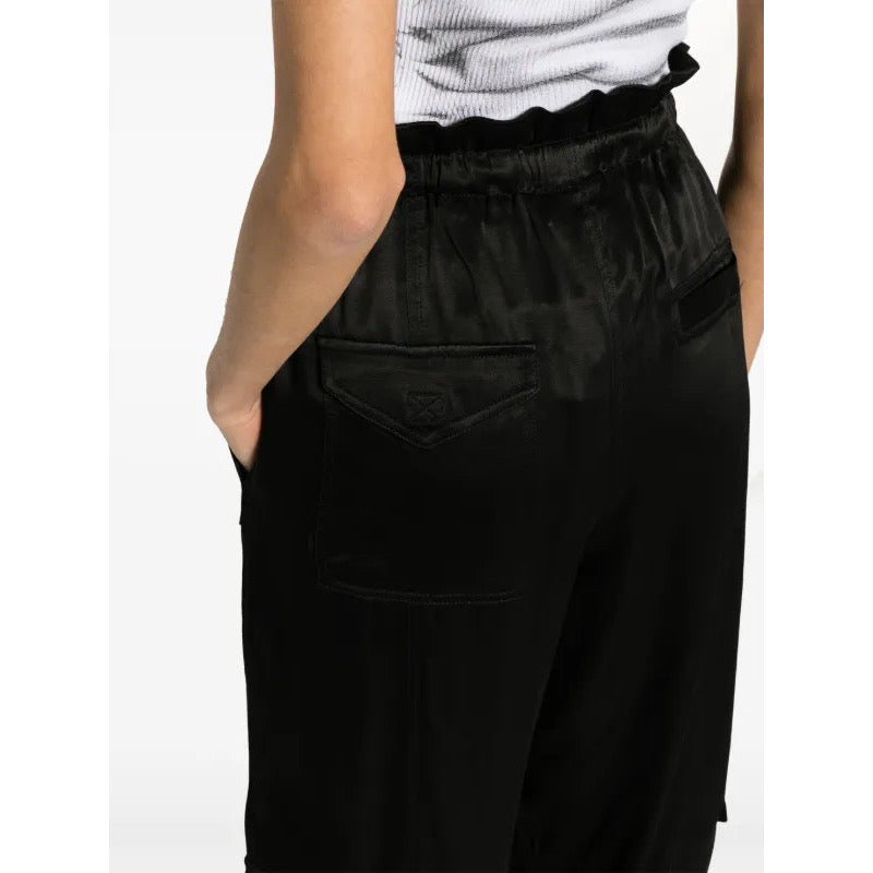 Ganni Satin Cargo Pants