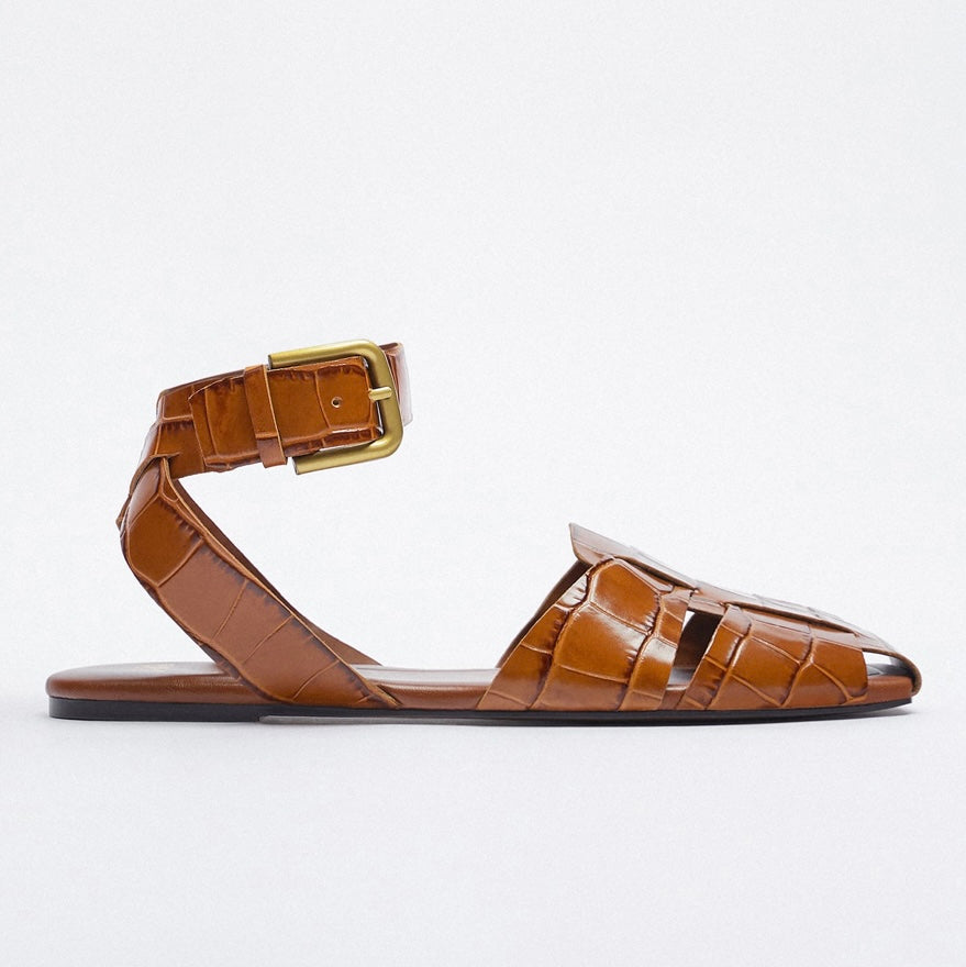 Wide Fit Cream Leather-Look Cork Wedge Heel Sandals | New Look