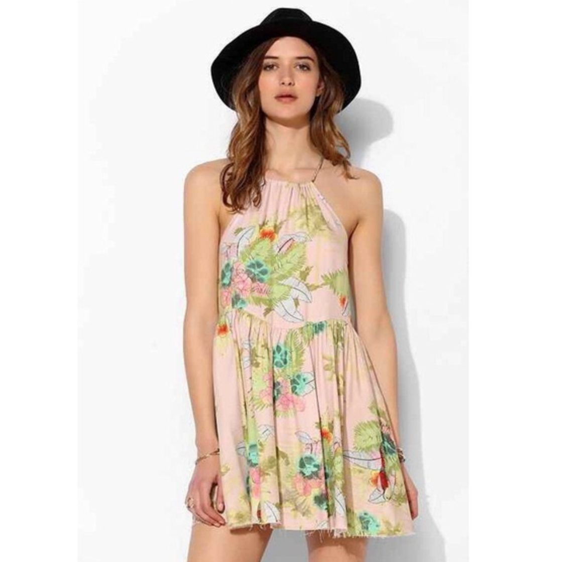 Somedays Lovin Tropical Print Mini Dress