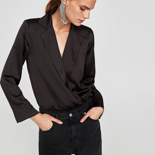 Zara Satin Bodysuit