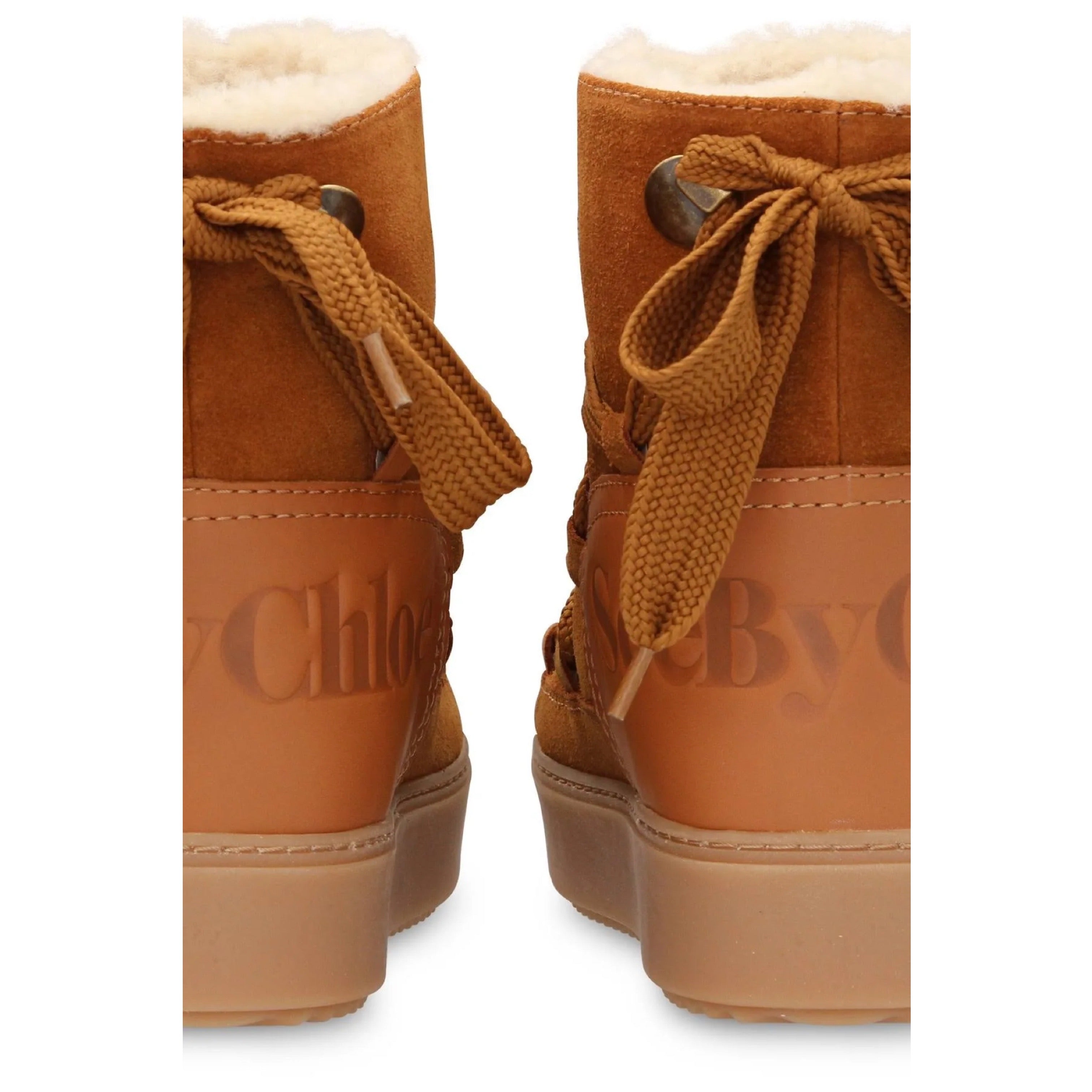 See by chloe sales shearling boots