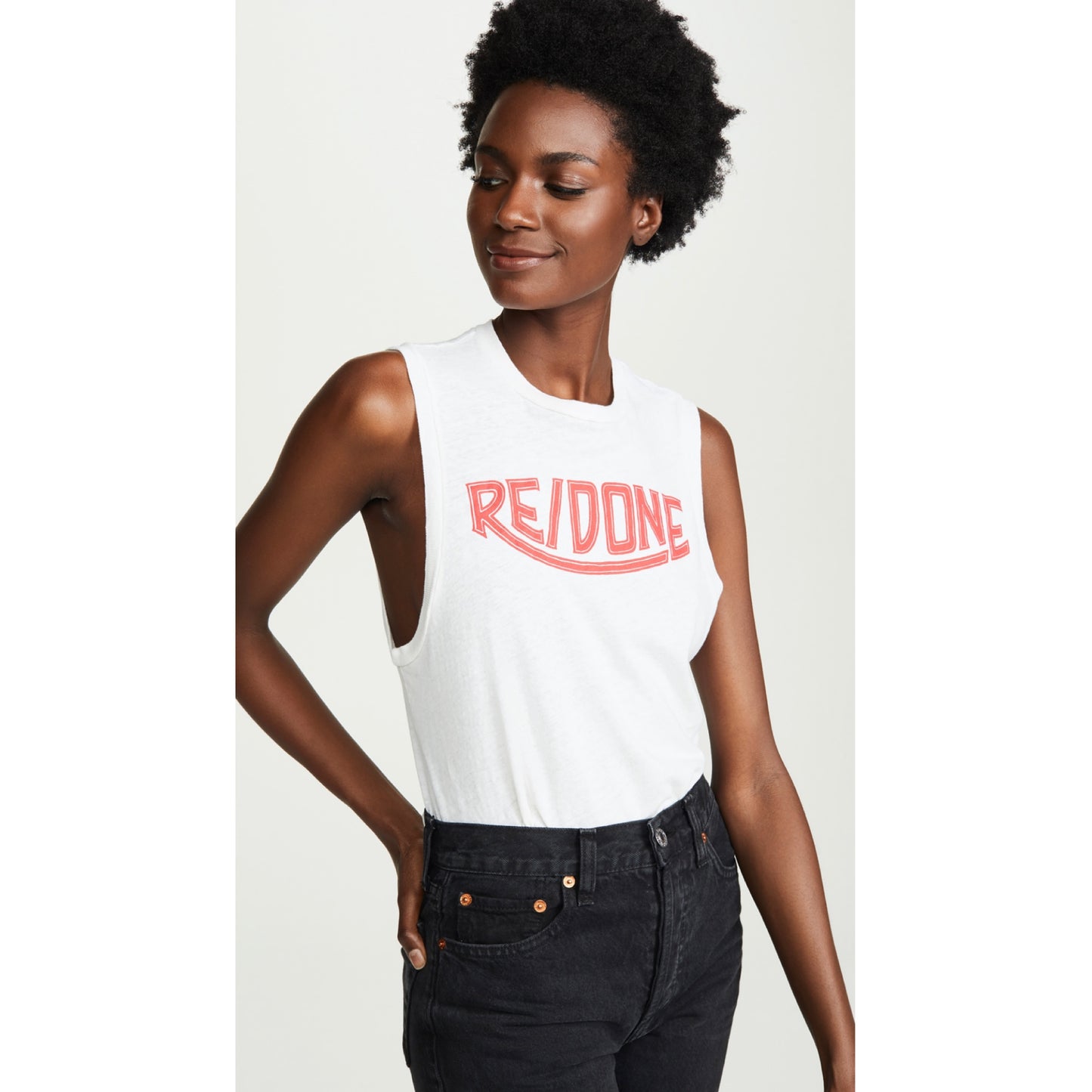 Re/Done Logo Muscle Tank
