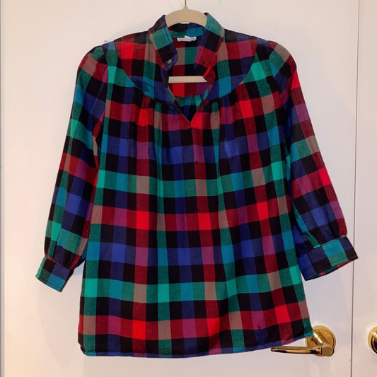 Steven Alan Plaid Top